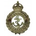 Admiralty Constabulary White Metal Cap Badge - King's Crown