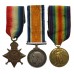 WW1 1914 Mons Star Medal Trio - Dvr. W. North, 37th (Howitzer) Brigade, Royal Field Artillery