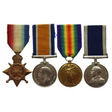 WW1 1914-15 Star Trio and Royal Navy Long Service & Good Conduct Medal Group of Four - Able Seaman F. Terrill, Royal Navy