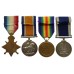 WW1 1914-15 Star Trio and Royal Navy Long Service & Good Conduct Medal Group of Four - Able Seaman F. Terrill, Royal Navy