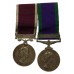 Campaign Service Medal (Clasp - Northern Ireland) and Long Service & Good Conduct Medal Pair - Cpl. J.V. Young, Royal Signals