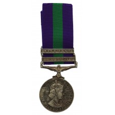 General Service Medal (2 Clasps - Cyprus, Near East) - Sigmn. A.B. Myers, Royal Signals