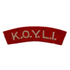 King's Own Yorkshire Light Infantry (K.O.Y.L.I.) Cloth Shoulder T