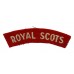 Royal Scots (ROYAL SCOTS) Cloth Shoulder Title