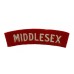 Middlesex Regiment (MIDDLESEX) Cloth Shoulder Title