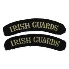 Pair of Irish Guards (IRISH GUARDS) Cloth Shoulder Titles