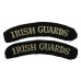 Pair of Irish Guards (IRISH GUARDS) Cloth Shoulder Titles