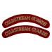 Pair of Coldstream Guards (COLDSTREAM GUARDS) Cloth Shoulder Titles