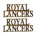 Pair of Royal Lancers (ROYAL/LANCERS) Shoulder Titles