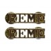 Pair of Royal Electrical & Mechanical Engineers (R.E.M.E.) Anodised (Staybrite) Shoulder Titles