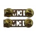 Pair of Royal Electrical & Mechanical Engineers (R.E.M.E.) Anodised (Staybrite) Shoulder Titles