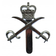 Army Physical Training Corps (A.P.T.C.) Chrome Cap Badge - Queen's Crown