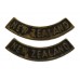 Pair of WW2 New Zealand Nationality  Shoulder Titles