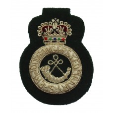 Sherwood Rangers Yeomanry Officer's Bullion Beret Badge - Queen's Crown