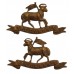 Pair of Queen's (Royal West Surrey) Regiment Officer's Service Dress Collar Badges