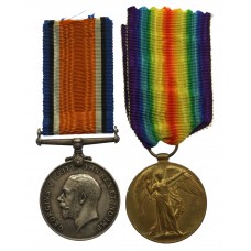 WW1 British War & Victory Medal Pair - Pte. G. Russell, Army 