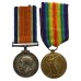 WW1 British War & Victory Medal Pair - Pte. G. Russell, Army Veterinary Corps