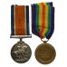 WW1 British War & Victory Medal Pair - Pte. G. Russell, Army Veterinary Corps