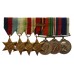 WW2 and Royal Navy Long Service & Good Conduct Medal Group of Seven - Mech.1. W.A. King, Royal Navy