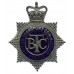 British Transport Commission (B.T.C.) Police Senior Officer's Enamelled Cap Badge - Queen's Crown