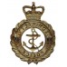 Admiralty Police Senior Officer's Enamelled Cap Badge - Queen's Crown