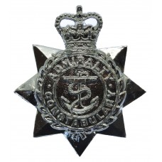 Admiralty Constabulary Star Cap Badge - Queen's Crown