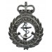 Admiralty Constabulary Chrome Cap Badge - Queen's Crown