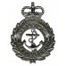 Admiralty Constabulary Chrome Cap Badge - Queen's Crown