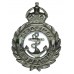 Admiralty Constabulary Chrome Cap Badge - King's Crown