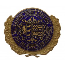 Felixstowe Dock & Railway Company Police Enamelled Cap Badge