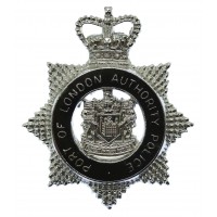 Port of London Authority Police Senior Officer's Enamelled Cap Badge - Queen's Crown