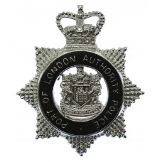 Port of London Authority Police Senior Officer's Enamelled Cap Badge - Queen's Crown