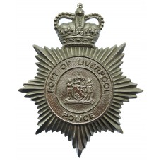 Port of Liverpool Police Helmet Plate - Queen's Crown