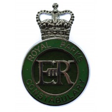 Royal Parks Constabulary Enamelled Cap Badge - Queen's Crown