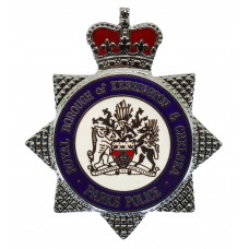 Royal Borough of Kensington & Chelsea Parks Police Enamelled Cap Badge - Queen's Crown