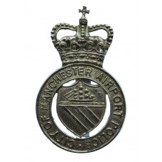 City of Manchester Airport Police Cap Badge - Queen's Crown