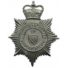 City of Manchester Airport Police Helmet Plate - Queen's Crown