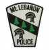 United States Mt. Lebanon Police Cloth Patch Badge