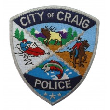 United States City of Craig Police Cloth Patch Badge