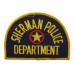 United States Sherman Police Department Cloth Patch Badge