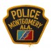 United States Montgomery ALA. Police Cloth Patch Badge