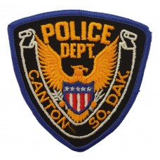 United States Canton So. Dak. Police Dept. Cloth Patch Badge