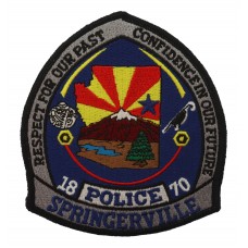 United States Springerville Police Cloth Patch Badge