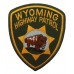 United States Wyoming Highway Patrol Cloth Patch Badge