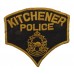 Canadian Kitchener Police Cloth Patch Badge