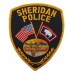 United States Sheridan Police Cloth Patch Badge