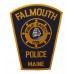 United States Falmouth Police Maine Cloth Patch Badge