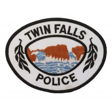 United States Twin Falls Police Cloth Patch Badge