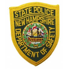 United States New Hampshire State Police Department of Safety Cloth Patch Badge