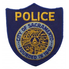 United States City of Sacramento Police Cloth Patch Badge